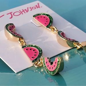 Betsey Johnson WatermelonMismatch Earrings